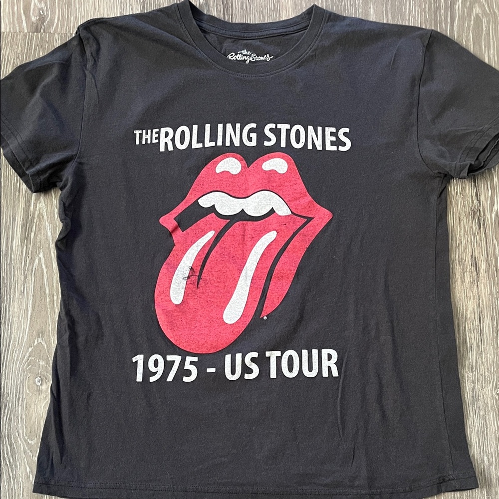 The Rolling Stones Black Logo T-Shirt